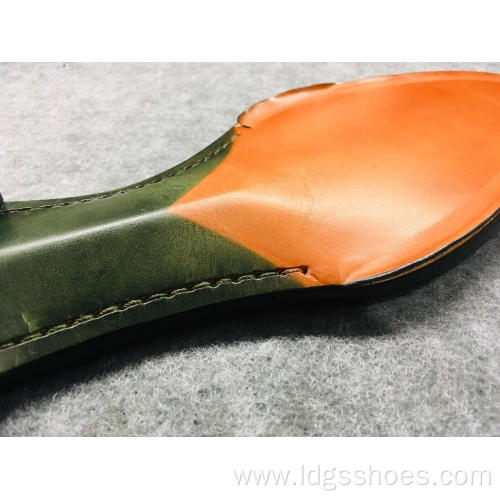 Luxury Composite Leather Sole with welt and heel